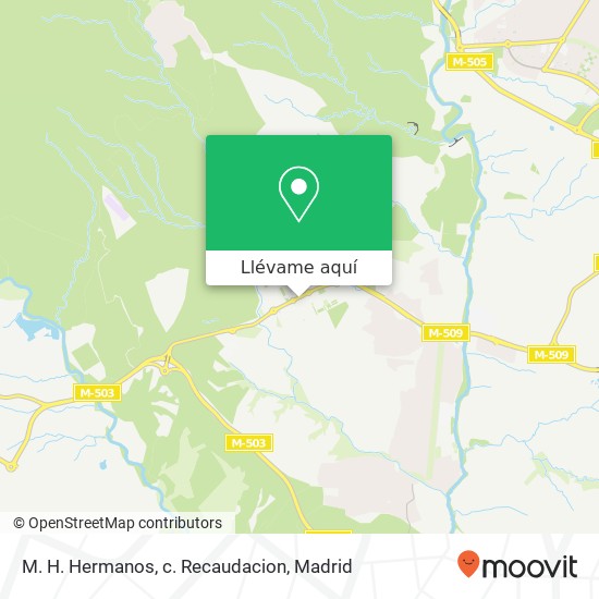 Mapa M. H. Hermanos, c. Recaudacion