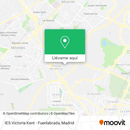 Mapa IES Victoria Kent - Fuenlabrada