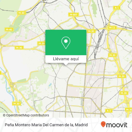 Mapa Peña Montero Maria Del Carmen de la