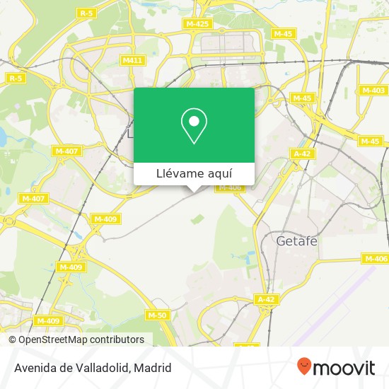 Mapa Avenida de Valladolid