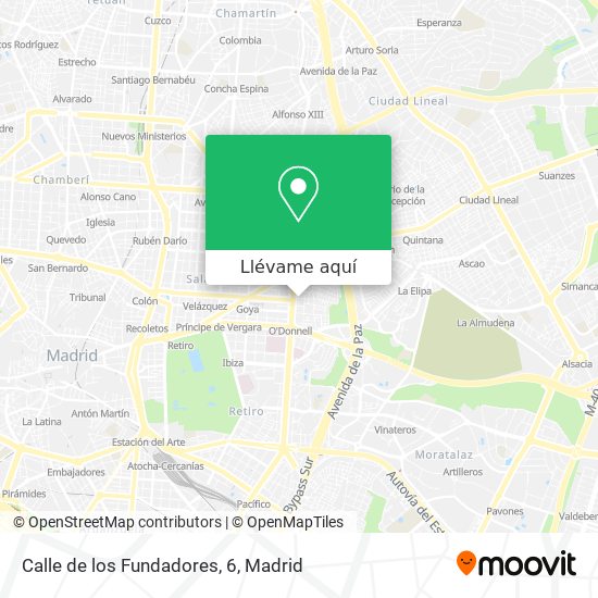 Mapa Calle de los Fundadores, 6