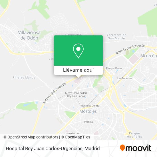 Mapa Hospital Rey Juan Carlos-Urgencias