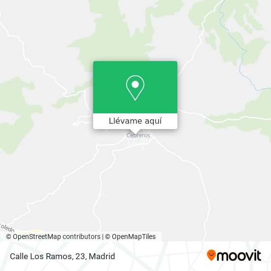 Mapa Calle Los Ramos, 23