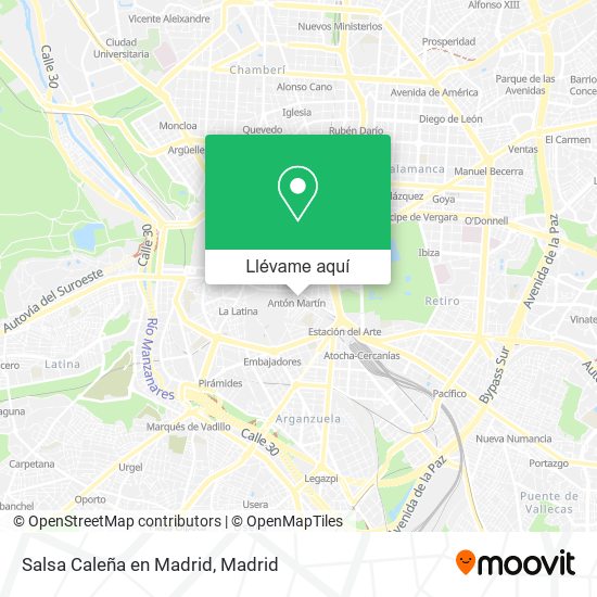 Mapa Salsa Caleña en Madrid