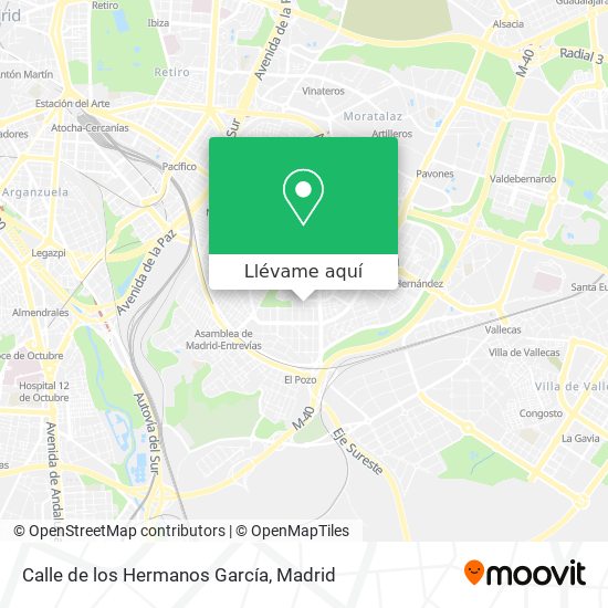 Mapa Calle de los Hermanos García