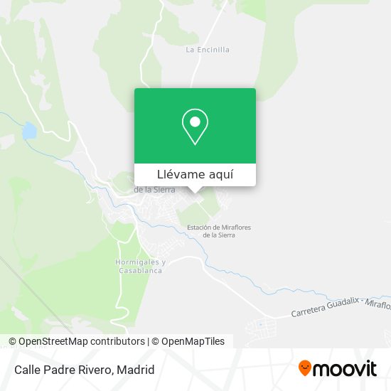 Mapa Calle Padre Rivero