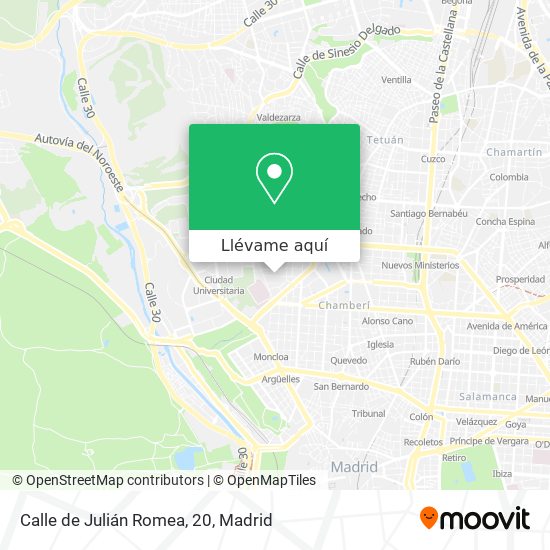 Mapa Calle de Julián Romea, 20