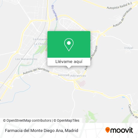 Mapa Farmacia del Monte Diego Ana