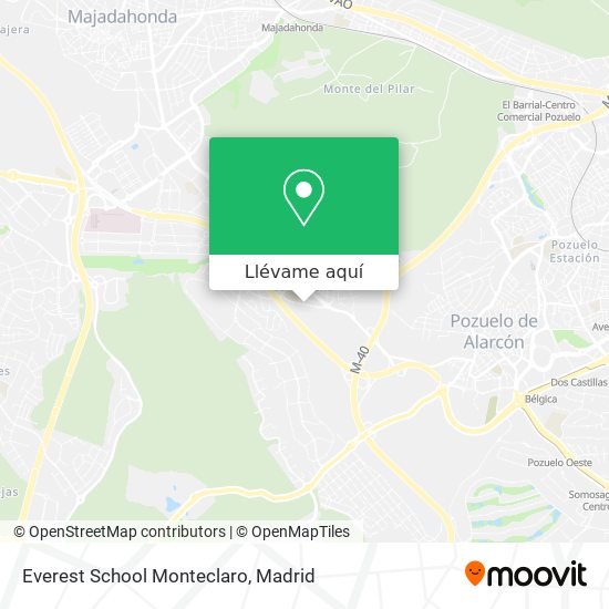 Mapa Everest School Monteclaro