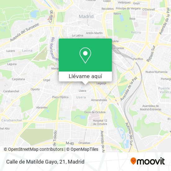 Mapa Calle de Matilde Gayo, 21