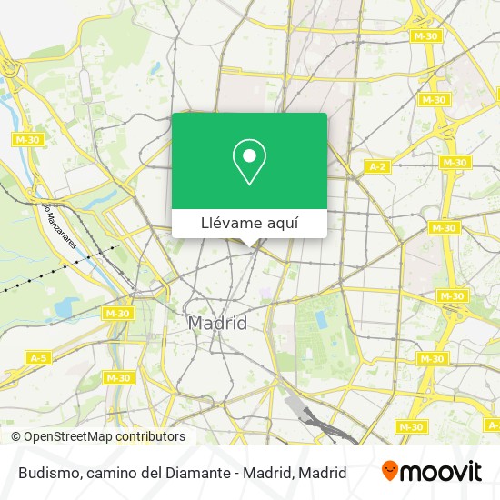 Mapa Budismo, camino del Diamante - Madrid