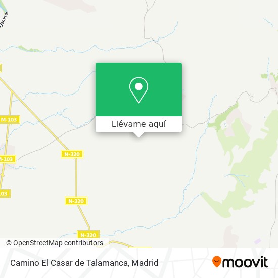 Mapa Camino El Casar de Talamanca