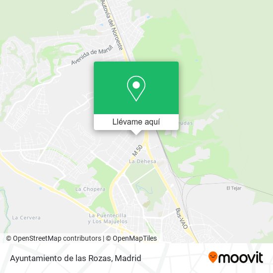 Mapa Ayuntamiento de las Rozas