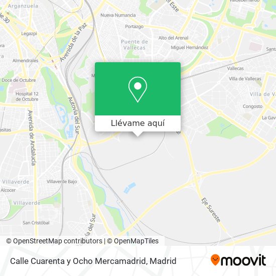 Mapa Calle Cuarenta y Ocho Mercamadrid