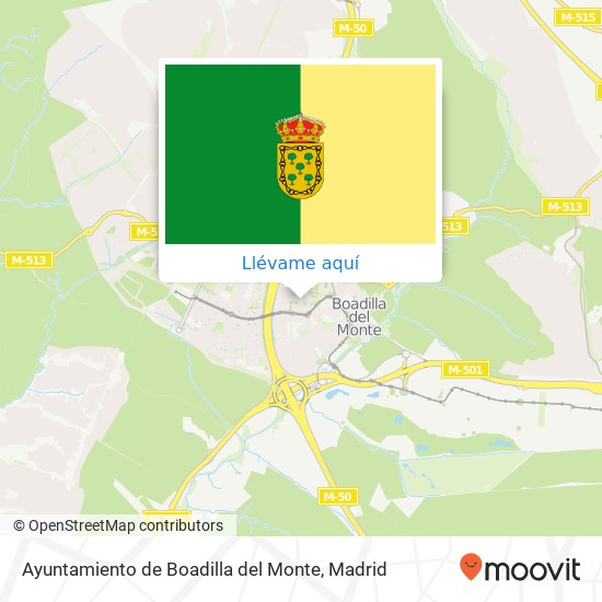Mapa Ayuntamiento de Boadilla del Monte