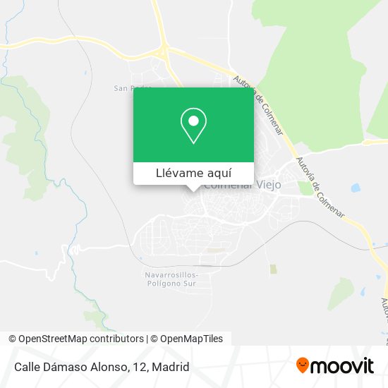 Mapa Calle Dámaso Alonso, 12