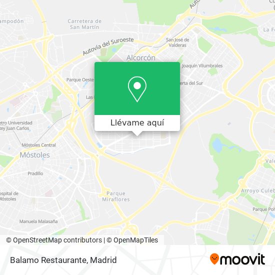 Mapa Balamo Restaurante