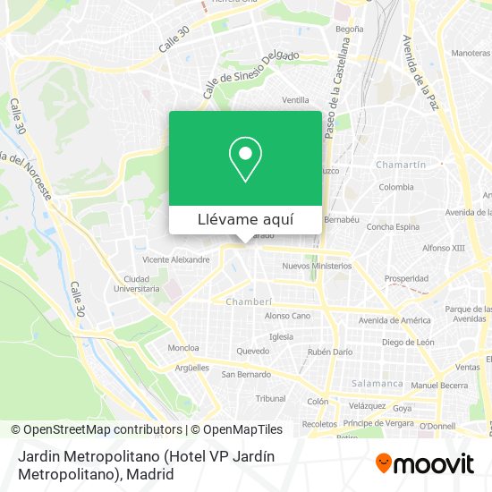 Mapa Jardin Metropolitano (Hotel VP Jardín Metropolitano)