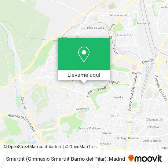 Mapa Smartfit (Gimnasio Smartfit Barrio del Pilar)