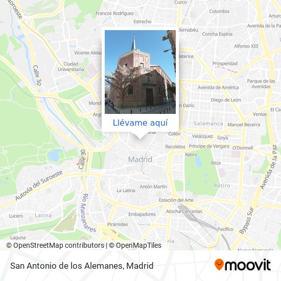 Cómo llegar a San Antonio de los Alemanes en Madrid en Autobús, Metro o  Tren?