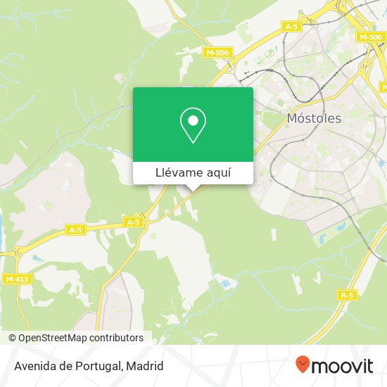 Mapa Avenida de Portugal