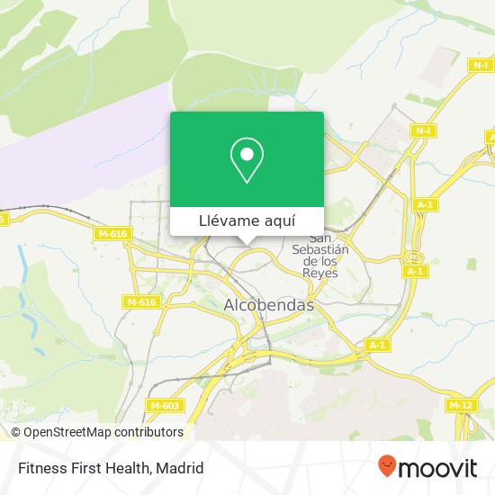 Mapa Fitness First Health