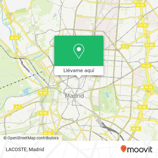 Mapa LACOSTE