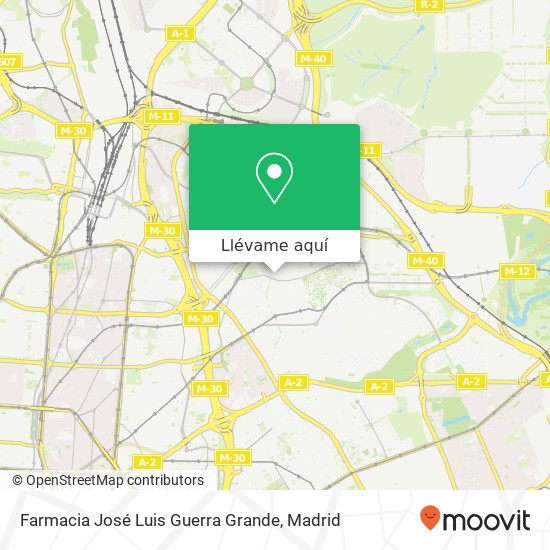 Mapa Farmacia José Luis Guerra Grande