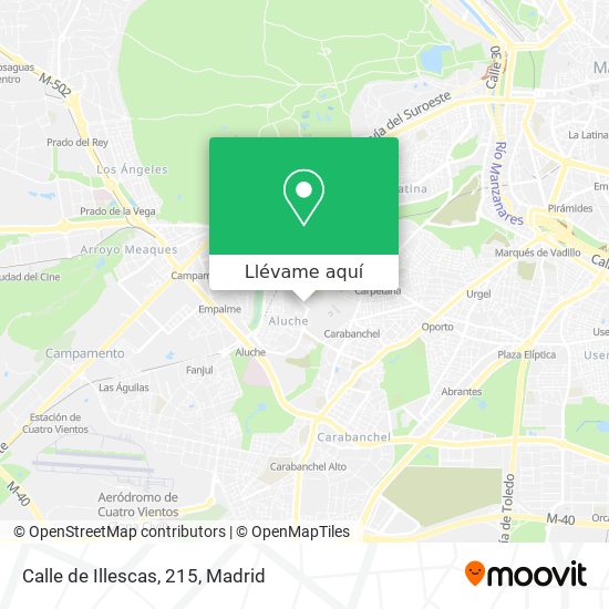 Mapa Calle de Illescas, 215