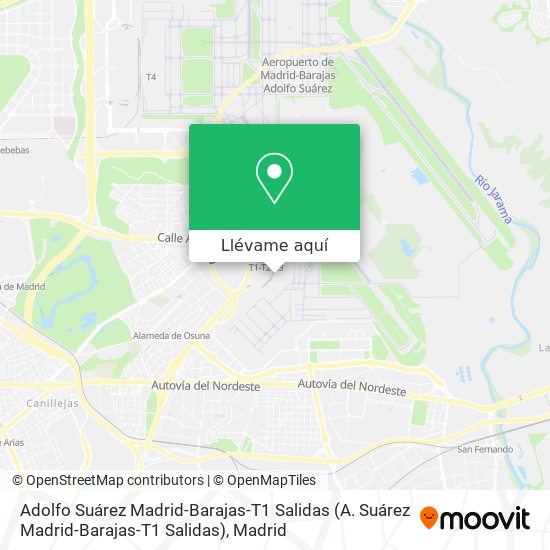 Mapa Adolfo Suárez Madrid-Barajas-T1 Salidas