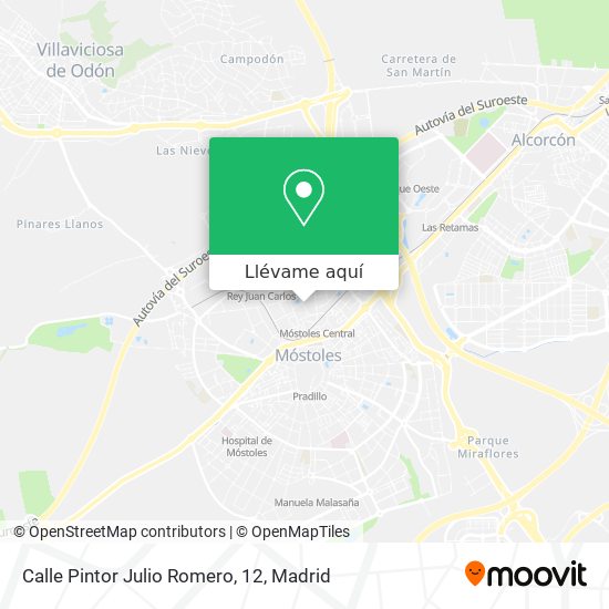 Mapa Calle Pintor Julio Romero, 12
