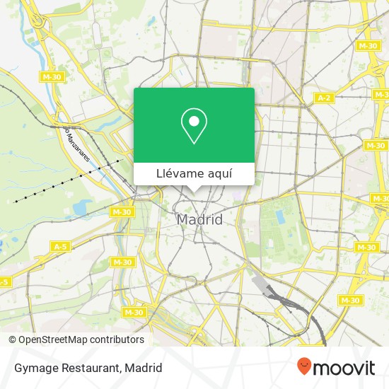 Mapa Gymage Restaurant