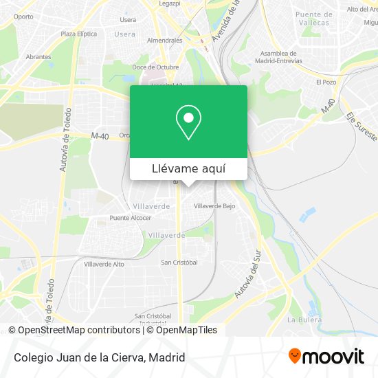 Mapa Colegio Juan de la Cierva