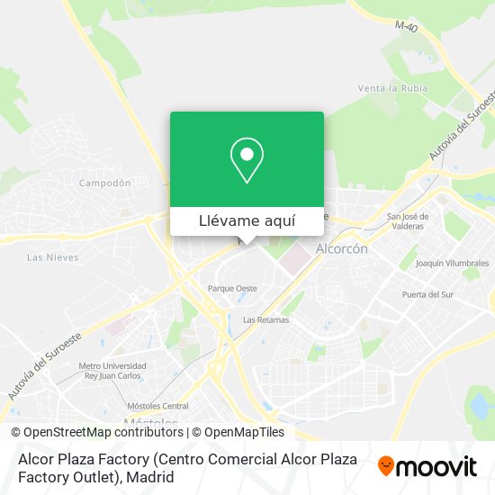 Mapa Alcor Plaza Factory (Centro Comercial Alcor Plaza Factory Outlet)