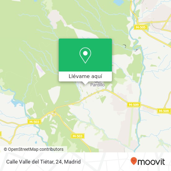 Mapa Calle Valle del Tiétar, 24