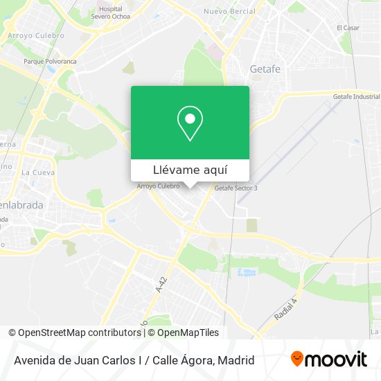 Mapa Avenida de Juan Carlos I / Calle Ágora