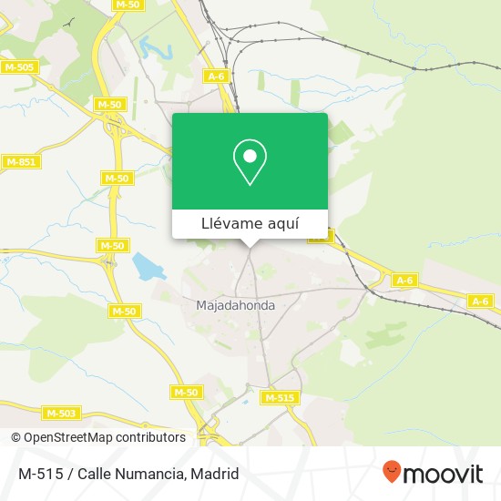 Mapa M-515 / Calle Numancia
