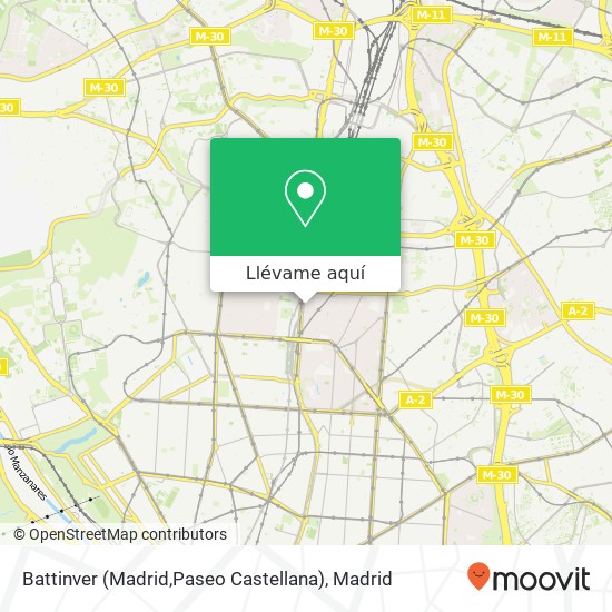 Mapa Battinver (Madrid,Paseo Castellana)