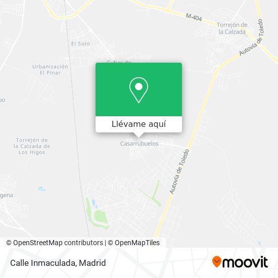 Mapa Calle Inmaculada