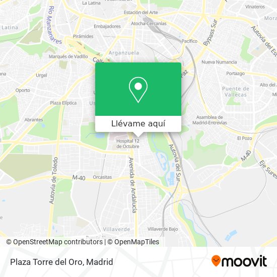 Mapa Plaza Torre del Oro