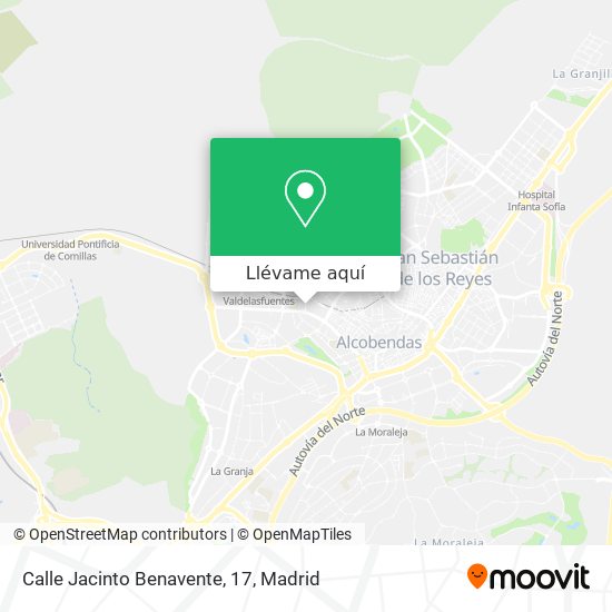 Mapa Calle Jacinto Benavente, 17