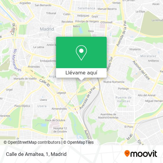 Mapa Calle de Amaltea, 1