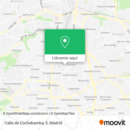 Mapa Calle de Cochabamba, 5