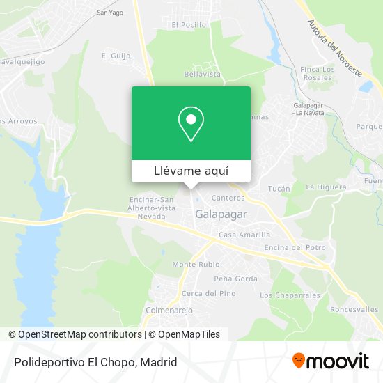 Mapa Polideportivo El Chopo