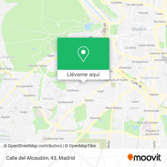 Mapa Calle del Alcaudón, 43