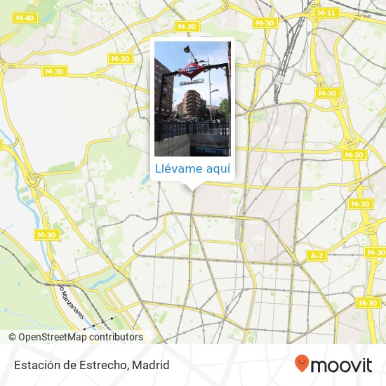 Mapa Estación de Estrecho