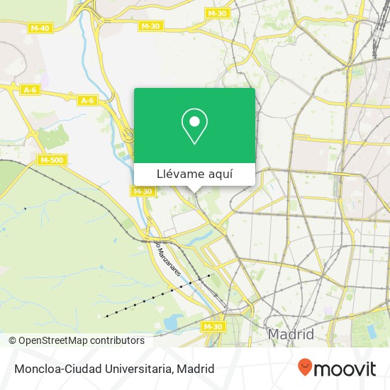 Mapa Moncloa-Ciudad Universitaria