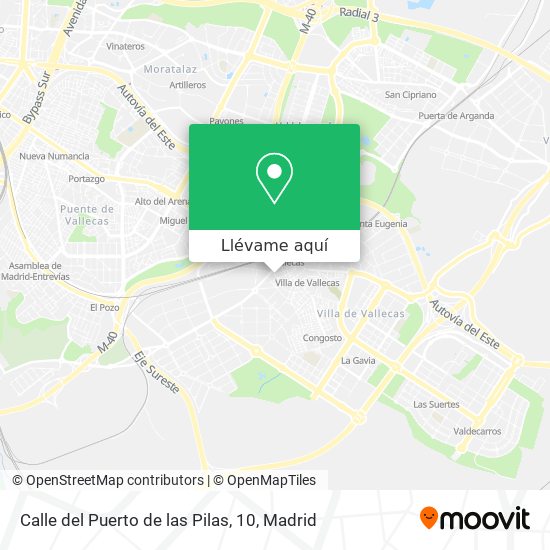 Mapa Calle del Puerto de las Pilas, 10