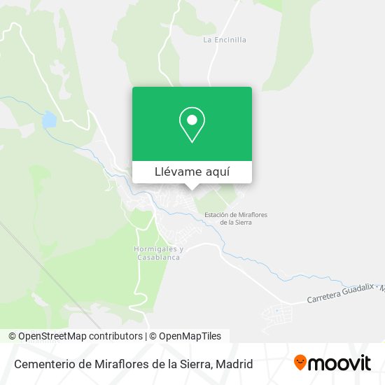 Mapa Cementerio de Miraflores de la Sierra