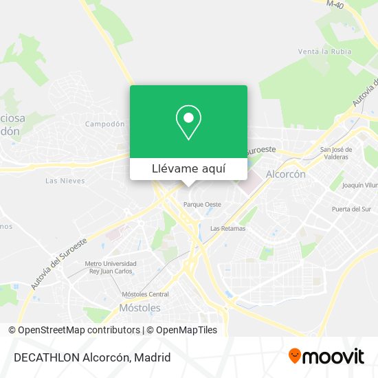 Mapa DECATHLON Alcorcón